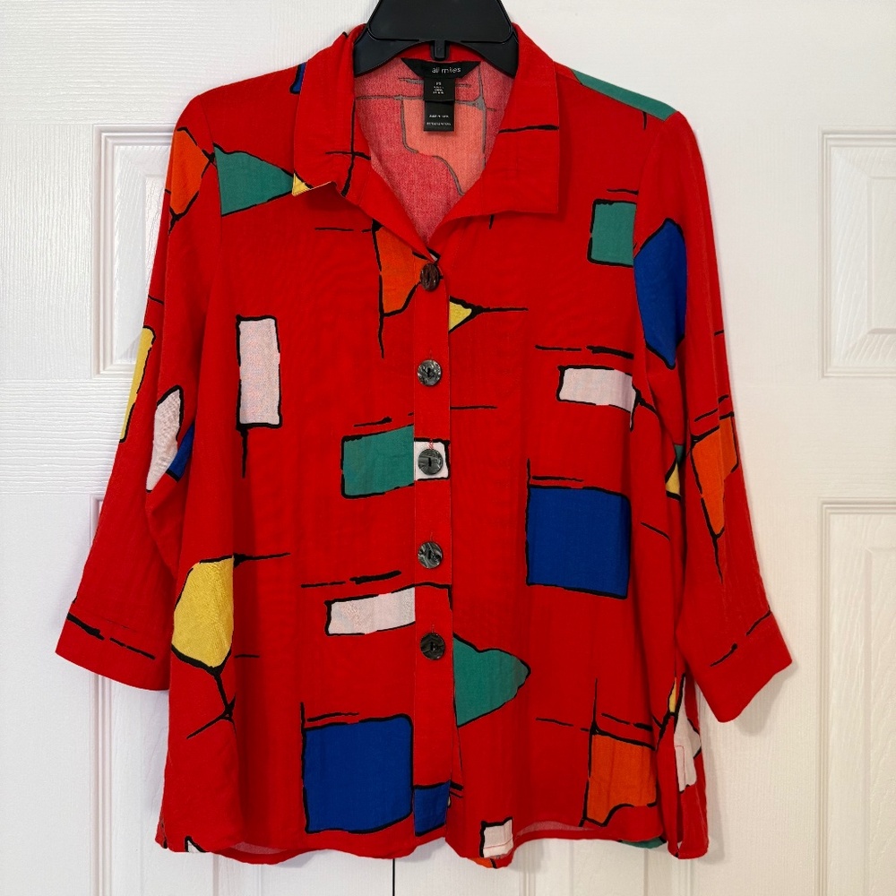 Ali Miles fall blouse